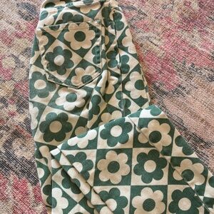 PacSun High Rise Green and Cream Jeans